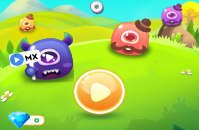 滑动怪物消除游戏