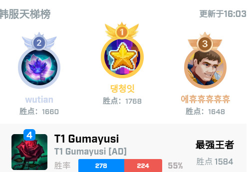 中韩排行app查lol隐藏战绩