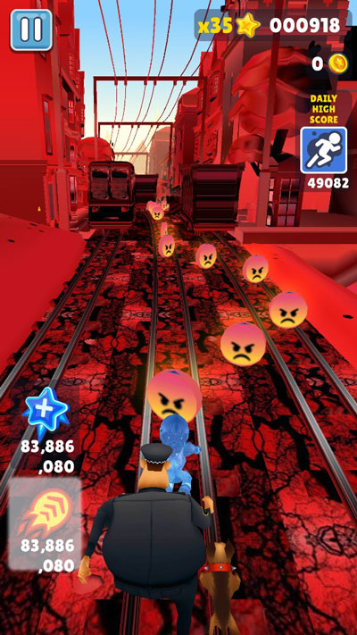 地铁跑酷生气金币定制版本